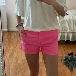 Womens girls JCrew/Crew Cuts Pink Chino Shorts